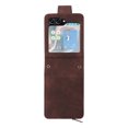thumbnail image 2 of for Samsung Galaxy Z Flip 5 Multifunctional Case Wallet with Card Slots, Premium Soft PU Leather Zipper Folio Flip with Crossbody Strap Zipper Phone Cover for Samsung Galaxy Z Flip 5, Coffee, 2 of 13