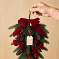thumbnail image 5 of 2026 Christmas Indoor Home Decor Christmas Simulated Green Wreath Hanging Ornament 60cm Long Wall Door Decor For Holiday Season Indoor Outdoor Festive, 5 of 7