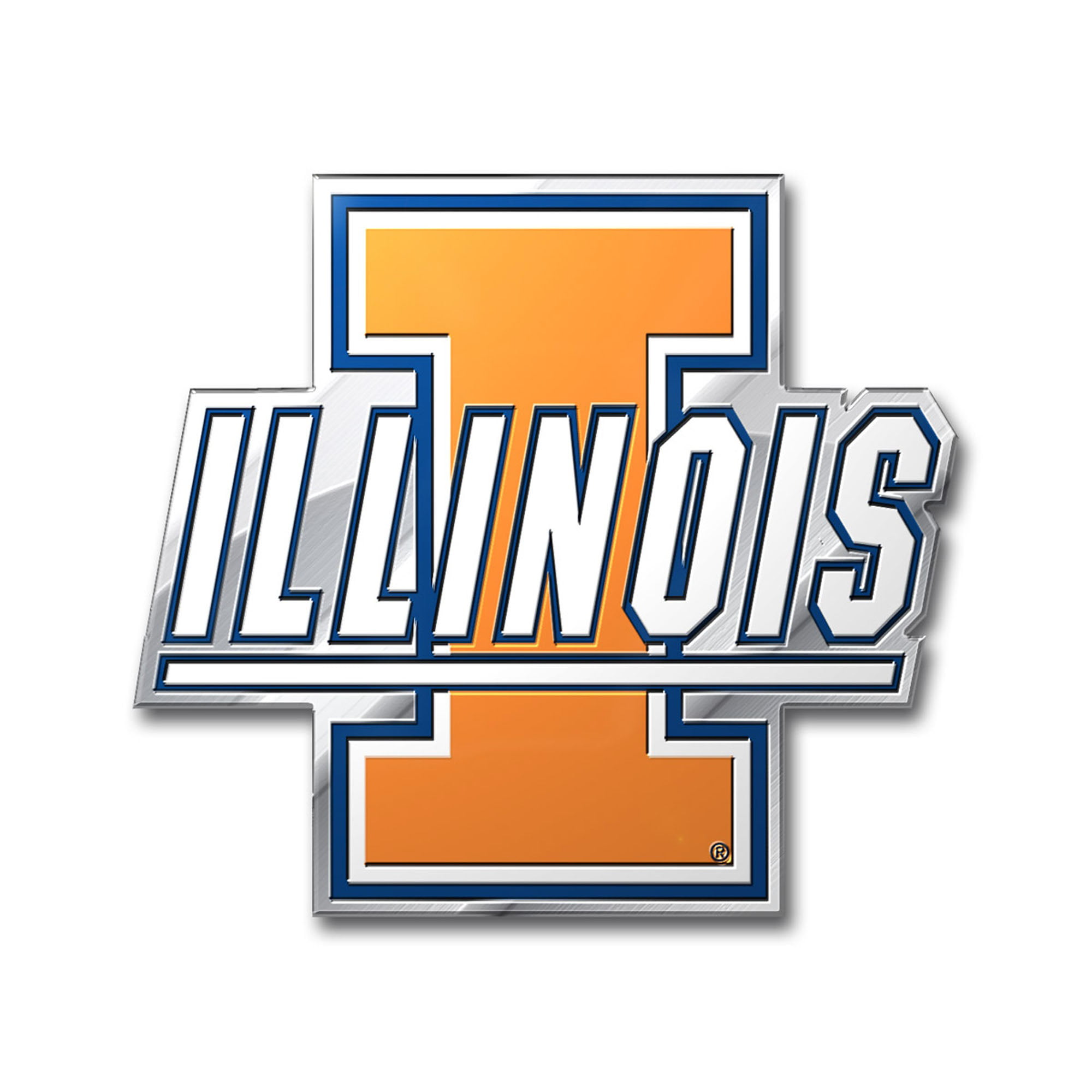 FANMATS NCAA Illinois Illini Color Emblemcolor Emblem One Sized Team Colors 