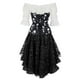 thumbnail image 5 of Falda bustier con corsé Steampunk y blusa, corsés burlescos sexys, corpiño vasco, vestidos elegantes con corpiño, trajes, disfraz de cosplay, 5 of 5