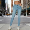 thumbnail image 2 of GUACER Women's Skinny Jeans Trendy Stretchy High Waisted with Pockets Slim Jeggings Casual Denim Straight Leg Pants, 2 of 9