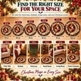 thumbnail image 4 of CZBZ Christmas Rug, 3D Optical Illusion Round Christmas Area Rug, 32" Washable Circle Indoor Xmas Carpet with Non-slip Silicone for Living Room, Entryway, Bedroom & Foyer, 4 of 9