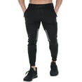 thumbnail image 3 of FEDTOSING Men's Gym Sweatpants Drawstring Black Running Joggers Trackpants with Zipper Pockets, 3 of 6