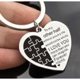thumbnail image 4 of A mi otra mitad Te amo más de lo que puedes imaginar Llavero Día de San Valentín Cumpleaños Llavero Te amo Más Llavero Sincero Hogar, 4 of 6
