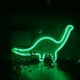thumbnail image 3 of Letrero luminoso LED de neón con forma de dinosaurio (verde) - 310 x 20 x 185 mm, decoración de pared para habitación infantil, dormitorio, cumpleaños y bodas., 3 of 4