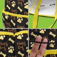 thumbnail image 5 of Garden Tool Bag,Happy Dog and Footprints Garden Tool Organizer,Garden Gifts,Waterproof Multi-Pocket Garden Tool Storage 11.8x5.5x11.4 Inch(Tools NOT Included), 5 of 6