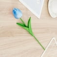 thumbnail image 3 of 1pcs Artificial Tulip Flowers 13" Fake PU Tulips Bouquet Faux Flowers Tulips for Floral Arrangements Table Centerpieces Kitchen Home Indoor Easter Spring Valentine's Day Decorations, 3 of 9