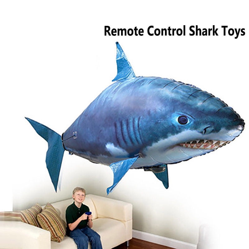 Remote Control Flying Air Shark Toy RC Radio Inflatable Clown Fish