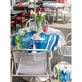 thumbnail image 5 of Outdoor Tablecloth with Umbrella Hole for Patio/Picnic/Party/Camping, Rustic Beach Waterproof Table Cloth Round Cover Washable, Tropical Surfboard Palm Tree Wooden Grain (Dia 60"), 5 of 8