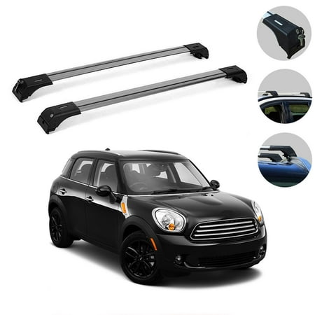 Roof Rack Cross Bars Luggage Carrier Silver For Mini Countryman (R60 ...