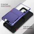 thumbnail image 2 of Wallet Case for Samsung Galaxy S22 Plus Case with 4-Card Credit Card Holder Slot Shockproof Cover Hybrid Heavy Duty Protection  Phone Case Compatible with Galaxy S22 Plus 5G-Purple, 2 of 12