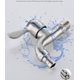 thumbnail image 4 of Grifo de acero inoxidable para lavadora apto para lavabo de baño y jardín, fregadero de cocina (grifo de aleación cepillada de imitación 304 4 puntos), 4 of 4