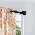 thumbnail image 6 of Deco Window 36 to 66 Inches Adjustable Curtain Rod for Windows with Endcap Finials & Bracket Set (1'' Diameter, Black), 6 of 8
