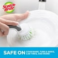thumbnail image 2 of Scotch-Brite Little Handy Scrubber Brush, Small & Versatile Cleaning Tool with Long Lasting Bristles, 6 Scrub Brushes, 2 of 9