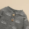 thumbnail image 6 of LMTODLFG Baby Girl Clothes Baby Girl Boy Fall Clothes 3 6 12 18 24 Months Outfits Long Sleeve Knitted Cotton Romper Pants Winter Sets Short Set Grey-E 18-24 Months, 6 of 6