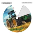 thumbnail image 2 of Rateoe Green Tractor Field Print Christmas Tree Skirt 48" for Xmas Holiday New Year Party Circle Tree Mat Ornaments Decoration, 2 of 7