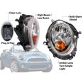 thumbnail image 4 of APA Replacement Head Light for 2007 2008 2009 2010 2011 2012 2013 2014 2015 Mini Cooper Yellow Turn Indicator Design Passenger Right Driver Left Set MC2503105 MC2502105 PAIR, 4 of 9