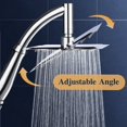 thumbnail image 4 of Kraftfullt regnduschhuvud - Högtrycksregnduschhuvuden - Stort fyrkantigt vattenfallduschhuvud med kromfinish - Universella duschtillbehör, 4 of 5
