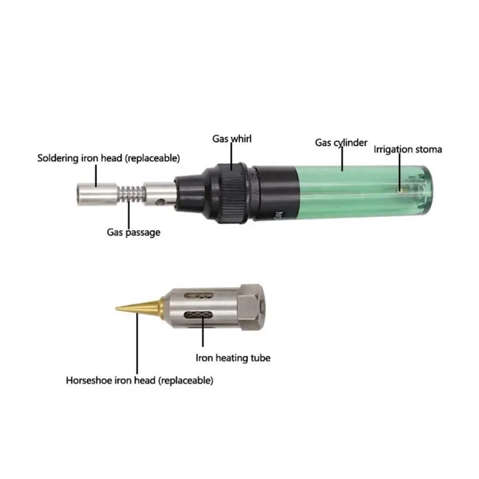 1300  3in1 4In1 Portable Soldering Iron Kit Welding Pen Burner Blow Torch Gas Soldering Iron Cordless Butane Tip Tool ,Precise Temperature Adjustment