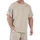 thumbnail image 2 of pstuiky camisetas para hombre, Sudadera con capucha y manga corta para hombre, informal, de color liso y a la moda. ropa de hombre xl, 2 of 9