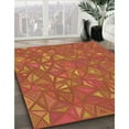 thumbnail image 3 of Ahgly Company Machine Washable Indoor Rectangle Transitional Neon Orange Area Rugs, 2' x 5', 3 of 7