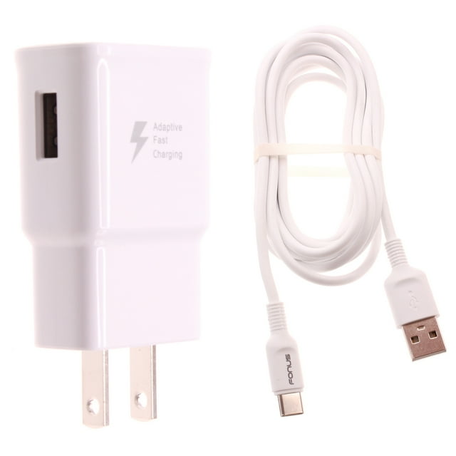 TypeC Fast Home Charger for TCL 30 XE 5G, 20 XE, V 5G, 4X 5G 6ft USB Cable Quick Power