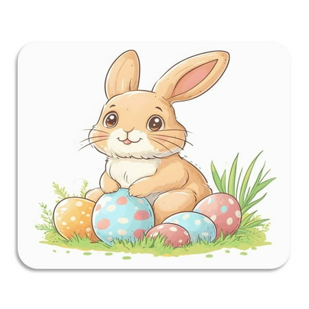 

ALAZA Dish Drying Mat for Kitchen Bunny Easter Rabbit Counter Absorbent Draining Pad 15.7 x11.8