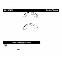 Centric Parts 111.07470 Brake Shoe