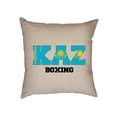 thumbnail image 1 of Kazakhstan Boxing - Olympic Games - Rio - Flag Decorative Linen Throw Cushion Pillow Case with Insert, 1 of 6