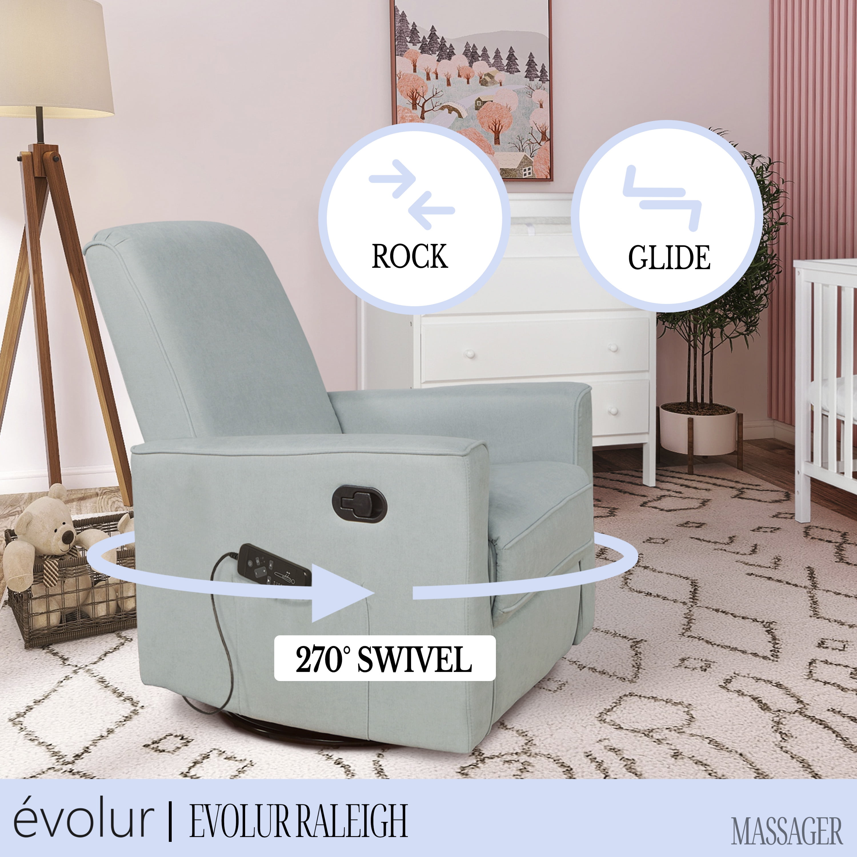 Gavin nursery manual swivel glider recliner online