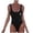 Black, variant on Women's One Piece Swimsuit Scoop Back High Cut Womens Bathing Suits One Piece, Ladies Athletic Backless Swim Suit