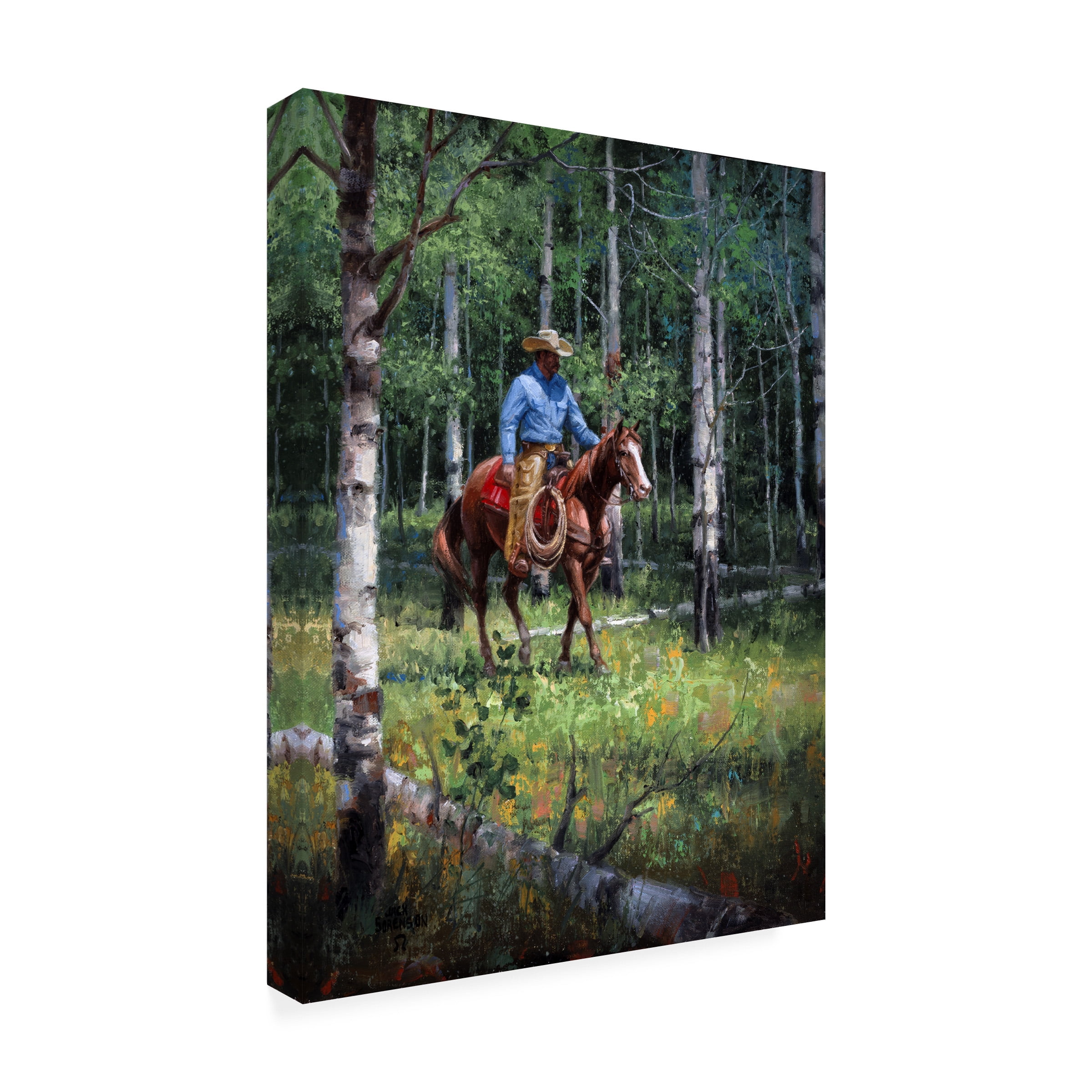 Jack Sorenson 'Through The Aspen' Canvas Art
