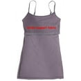 thumbnail image 3 of Women's & Juniors Camisole Built in BRA Adjustable Spaghetti Strap Long Tank Top - 2 Pack, 3 of 3