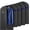 black, variant on 10 Pack 43-inch Garment Bags for Travel, Garment Bags for Hanging Clothes with Zipper and Visible Transparent Window,Black