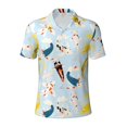 thumbnail image 2 of Daiia Japanese Carps Pattern Men’s Polo Shirts,Solid Deck Shirt,Classic Fit, Breathable Cotton Polo for Casual and Sport Wear-3X-Large, 2 of 7