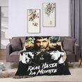 thumbnail image 6 of Real Anuel Hasta Aa La Muerte Blanket Flannel Throw Blanket for Couch Sofa Bed Novelty Graphic Cover Blanket Soft Air Conditioning Blankets All Season 60"X50", 6 of 6