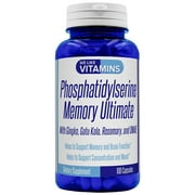We Like Vitamins Phosphatidylserine Supplement Memory Support with Ginkgo DMAE 99 Capsules