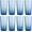 Blue, variant on ZAINCA Hammered 24 ounce Plastic Drinking Tumbler Acrylic Glasses, Set of 8 Blue