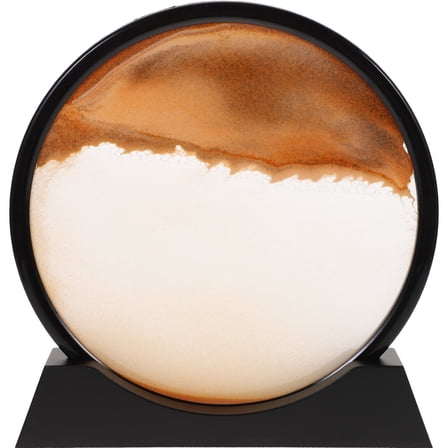 Healifty Sand Painting Liquid Movement Landscape Dynamic Liquid Sand Arts Yellow 1Set