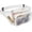 White, variant on Clear Fanny Pack Stadium Approved - Clear Bag for Stadium Events Transparent Belt Bag for Women Men, Adjustable Waist Bag for Sports, Concerts