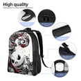 thumbnail image 4 of Nightmare Before Noël Sacs à Dos pour Enfants Sac d'École Sac à Dos Décontracté pour Voyage Randonnée, 4 of 5