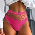 thumbnail image 3 of zuwimk Womens Panties,Womens Bikini Lace Panties Cheeky Panty Hipsters Hot Pink,S, 3 of 5