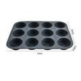 thumbnail image 6 of sunsanly Silicone Cupcake Pan 12-Cup Cake Waffle Mold BPA Free Muffin Tray for Oven Non-Stick Dishwasher Safe Cupcake Baking Molds for Oven, 6 of 7