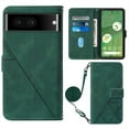 thumbnail image 2 of Jiahe Cover Case for Google Pixel 7, Wallet Case with Card Holder, Adjustable Crossbody Lanyard PU Leather Kickstand Card Slots Magnetic Flip Cover Case 6.3 Inch, Darkgreen, 2 of 9