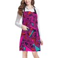 thumbnail image 1 of HATIART Seamless Triangle Geometric Shapes in Grunge Style Kitchen Apron Mens and Womens Bib Apron Adjustable with Pockets for Cooking Baking Gardening, 1 of 2