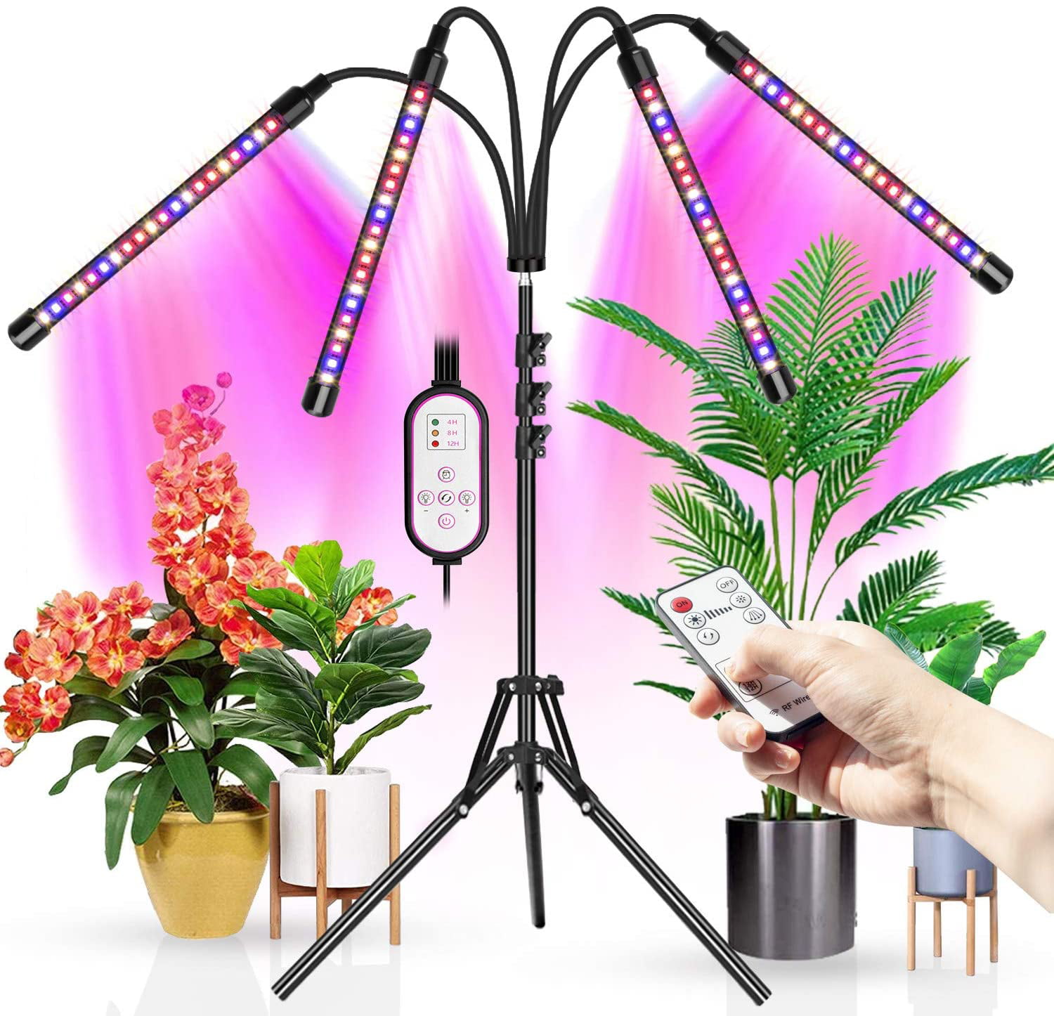 4 Head 80LED Grow Light Plant Growing Lamp Light for Indoor Plant Hydroponics 