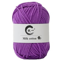 Inerposs Colorful Hand-Knitting Cotton Yarn Set - 25g x 4 Strands Milk Cotton for Soft Baby Knitting, Crocheting, and DIY Crafts with Warmth Preservation and High Quality