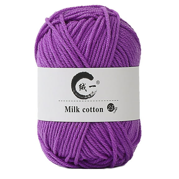 Djunllk Soft Cotton Yarn for Crocheting, 1oz/30g Premium Crochet Yarn & Knitting Yarn for DIY Crafts, Clothes, Handmade Toys, Home Decor Kids Toys, Machine Wash Bulk Yarn Gifts for Women
