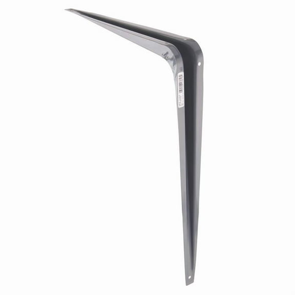 Hampton Gray Steel Shelf Support 18 Ga. 12 in. L 100 lb