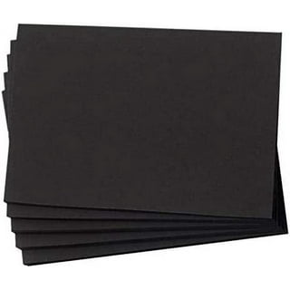  Premium Colored Blank 5x7 Card Stock (50, Black